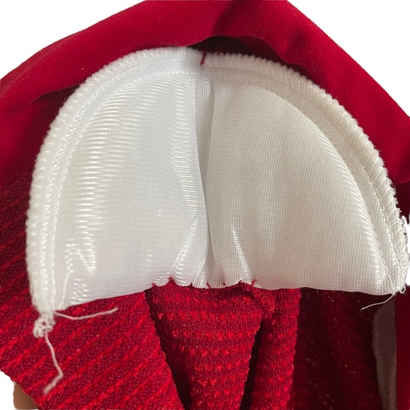 Vintage St. John red & gold button classic knit suit jacket - Picture 6 of 9